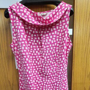 Katherine Way bright pink sheath dress